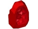 Part No: 49656pb06  Name: Rock 1 x 1 Geode with Molded Trans-Red Crystals Pattern