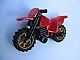 Part No: 50860c03  Name: Motorcycle Dirt Bike with Black Chassis and Pearl Gold Wheels