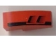 Part No: 50950pb008R  Name: Slope, Curved 3 x 1 with Black Tail and Engine Pattern Model Right (Sticker) - Set 8124