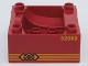 Part No: 51547pb06  Name: Duplo, Train Cab / Tender Base with Bottom Tube with 52088 Locomotive Pattern