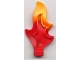 Part No: 51703pb01  Name: Duplo Wave (Fire, Water, Flame) 2 x 1 x 5 with Marbled Yellow Tip
