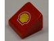 Part No: 54200pb001  Name: Slope 30 1 x 1 x 2/3 with Shell Logo Pattern (Sticker) - Sets 8123 / 8153