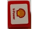 Part No: 54200pb085L  Name: Slope 30 1 x 1 x 2/3 with Shell Logo and 'V-Power' Pattern Model Left Side (Sticker) - Set 75913