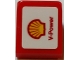 Part No: 54200pb085R  Name: Slope 30 1 x 1 x 2/3 with Shell Logo and 'V-Power' Pattern Model Right Side (Sticker) - Set 75913