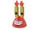 Part No: 54874pb02  Name: Minifigure, Head, Modified Mr. Krabs with Lime Eyes and Large Smile with White Teeth Pattern