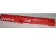 Part No: 57779pb003  Name: Crane Arm Outside, Wide with Pin Hole at Mid-Point with '7207' and Red and White Danger Stripes Pattern on Both Sides (Stickers) - Set 7207