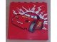 Part No: 59349pb022  Name: Panel 1 x 6 x 5 with Lightning McQueen Facing Left Pattern (Sticker) - Set 8486