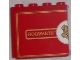 Part No: 60581pb029L  Name: Panel 1 x 4 x 3 with Side Supports - Hollow Studs with 'HOGWARTS' and Half Hogwarts Logo Pattern (Sticker) - Set 4841
