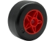 Part No: 6115pb02  Name: Wheel 30 x 15 with Pin Hole with Molded Black Hard Plastic Tire Pattern