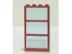 Part No: 6160c03pb12  Name: Window 1 x 4 x 6 with 3 Panes with Fixed Trans-Light Blue Glass with 4 White Stripes Pattern (Sticker) - Set 7892
