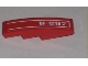Part No: 61678pb005R  Name: Slope, Curved 4 x 1 with White Pinstripe and '8-057' Pattern Model Right (Sticker) - Set 8057
