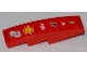 Part No: 61678pb023  Name: Slope, Curved 4 x 1 with Number 2, Shell, Alice, Bridgestone, Fiat and Ferrari Logos Pattern (Sticker) - Set 8123
