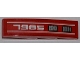 Part No: 61678pb039R  Name: Slope, Curved 4 x 1 with White '7985' and Double Grille Pattern Model Right (Sticker) - Set 7985