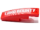 Part No: 61678pb188L Name: Slope, Curved 4 x 1 with White 'LAND BOUNTY' Pattern Model Left Side (Sticker) - Set 70677 Part No: 61678pb188L Name: Slope, Curved 4 x 1 with White 'LAND BOUNTY' Pattern Model Left Side (Sticker) - Set 70677
