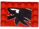 Part No: 6180pb032  Name: Tile, Modified 4 x 6 with Studs on Edges with Black Togokahn Pattern (Sticker) - Set 8159