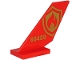 Part No: 6239pb093  Name: Tail Shuttle with Gold '60409' and Fire Logo with Flame and Shield Pattern on Both Sides