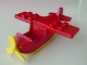 Lot ID: 382144177  Part No: 6354c02  Name: Duplo Airplane Small Wings on Top with Yellow Bottom with Yellow Propeller