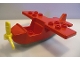 Lot ID: 234900323  Part No: 6354c05  Name: Duplo Airplane Small Wings on Top with Dark Gray Bottom with Yellow Propeller