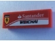 Part No: 63864pb136R  Name: Tile 1 x 3 with 'Santander', 'WEICHAI' and Ferrari Logo Pattern Model Right Side (Sticker) - Set 75879