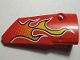 Part No: 64391pb035  Name: Technic, Panel Fairing # 4 Small Smooth Long, Side B with Flames Pattern (Sticker) - Set 42005