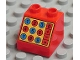 Part No: 6474pb21  Name: Duplo, Brick 2 x 2 x 1 1/2 Slope 45 with Calculator Pattern