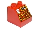 Part No: 6474pb41  Name: Duplo, Brick 2 x 2 x 1 1/2 Slope 45 with Cash Register, Card Reader, Receipt, and '1.23' Pattern