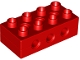 Part No: 6517  Name: Duplo Technic Brick 2 x 4 with 3 Holes