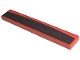 Part No: 6636pb001  Name: Tile 1 x 6 with Black Curved Stripe on Red Background Pattern (Sticker) - Sets 8143 / 8671