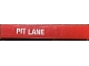 Part No: 6636pb318L  Name: Tile 1 x 6 with White 'PIT LANE' Pattern on Left End (Sticker) - Sets 8144-1 / 8144-2