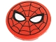 Part No: 67095pb019  Name: Tile, Round 3 x 3 with Spider-Man Mask Pattern (Sticker) - Set 76175
