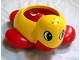 Part No: 72113c01  Name: Primo Animal Turtle Base with Center Stud and Yellow Body