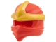Part No: 7554pb01  Name: Minifigure, Headgear Ninjago Wrap Type 11 with Molded Large Pearl Gold 3 Point Emblem Pattern 