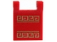Part No: 80326pb038  Name: Flag 2 x 2 Square with Flared Edge with Gold Lines and Ornamental Border Pattern (Sticker) - Set 31131