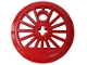 Part No: 85489b  Name: Train Wheel RC, Spoked with Technic Axle Hole and Counterweight, 37 mm D. (Flanged Driver)