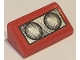Part No: 85984pb307  Name: Slope 30 1 x 2 x 2/3 with 2 Silver Headlights on Red Background Pattern (Sticker) - Set 10248