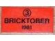 Lot ID: 202689054  Part No: 87079pb0012  Name: Tile 2 x 4 with Black Number 3 in Circle and 'BRICKTOBER 1981' Pattern