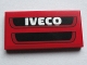 Part No: 87079pb0394  Name: Tile 2 x 4 with White 'IVECO' and Black Grille Pattern (Sticker) - Set 75913