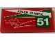 Part No: 87079pb0405R  Name: Tile 2 x 4 with 'ADLER PLASTIC', '51' and 'nordmeccanica group' Pattern Model Right Side (Sticker) - Set 75908