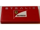 Part No: 87079pb0417  Name: Tile 2 x 4 with 'STRALIS' and Scuderia Ferrari Logo Pattern (Sticker) - Set 75913