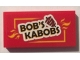 Part No: 87079pb0504  Name: Tile 2 x 4 with 'BOB'S KABOBS' Pattern (Sticker) - Set 70812
