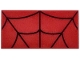 Part No: 87079pb1362  Name: Tile 2 x 4 with Dark Red Curved Lines / Spider Web Pattern (BrickHeadz Iron Spider-Man Forehead)