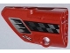 Part No: 87080pb006  Name: Technic, Panel Fairing # 1 Small Smooth Short, Side A with Air Intake, Checkered Stripe and 'FRAME WORK' Pattern (Sticker) - Set 42011