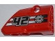 Part No: 87086pb007  Name: Technic, Panel Fairing # 2 Small Smooth Short, Side B with '42', Filler Cap and 2 Black to White Fade Stripes Pattern (Sticker) - Set 42011