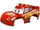Lot ID: 271920393  Part No: 88765pb01  Name: Duplo Car Body 2 Top Studs and Spoiler with Cars Lightning McQueen Rust-Eze Pattern