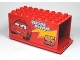 Part No: 89195c01pb01  Name: Duplo Truck Semi-Tractor Container 4 x 8 x 3.5 with Lightning McQueen Pattern (Cars Mack)