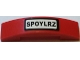 Part No: 93273pb063  Name: Slope, Curved 4 x 1 x 2/3 Double with 'SPOYLRZ' Pattern (Sticker) - Set 60027