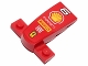 Part No: 93589pb005  Name: Wedge 4 x 2 x 1 1/3 with 1 x 4 Base with '6', Shell Logo, 'KASPERSKY lab', 'PIRELLI', 'FIAT' and Ferrari Logo Pattern (Sticker) - Set 30190