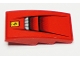 Part No: 93606pb082  Name: Slope, Curved 4 x 2 with Ferrari Logo and Vents Pattern (Sticker) - Set 75899