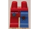 Part No: 970d11pb01  Name: Hips and 1 Medium Blue Left Leg with Red Patch, 1 Red Right Leg with Medium Blue Patch Pattern