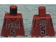 Part No: 973bpb151  Name: Torso NBA Chicago Bulls #5 Rose Pattern